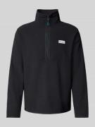 Fleecepullover met opstaande kraag, model 'Amado'