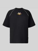 Oversized T-shirt met labelprint