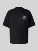 Oversized T-shirt met labelprint