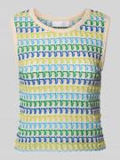 Tricottop met ronde hals