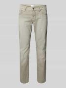Straight fit jeans met contrastnaden, model 'Chuck'