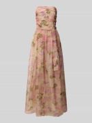 Maxi-jurk van zijde in strapless design, model 'LISETTA'