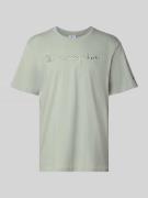 T-shirt met labelstitching, model 'ICONS'