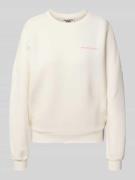 Sweatshirt met labelprint, model 'Summer Shell'