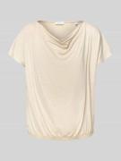 T-shirt met cascadehals, model 'Sasser'