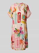 Knielange jurk met tuniekkraag