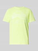 T-shirt met labelprint, model 'Neon'