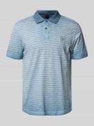 Regular fit poloshirt met labeldetail, model 'SLUB'