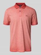 Regular fit poloshirt met labeldetail, model 'SLUB'