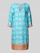 Knielange jurk met V-hals