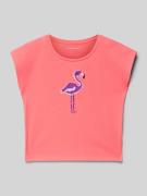 Regular fit T-shirt van puur katoen