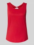 Regular fit top van katoenmix