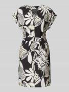 Relaxed fit mini-jurk van viscosemix