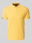 Regular fit poloshirt met labelstitching