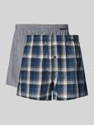 Boxershort met elastische band in een set van 2 stuks