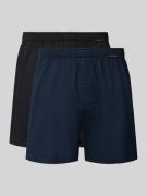 Boxershort met elastische band in een set van 2 stuks