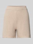 Regular fit gebreide korte broek van puur katoen, model 'SCOUT'
