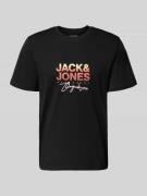 T-shirt met labelprint