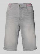 Regular fit bermuda met elastische band, model 'SPORTY'