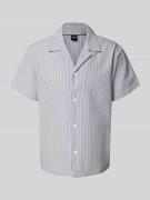 Regular fit vrijetijdsoverhemd met 1/2-mouwen, model 'Velvetfish'