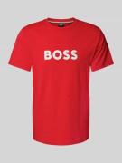 T-shirt met labelprint