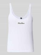 Gebreide top met labelpatch