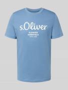 Regular fit T-shirt van puur katoen