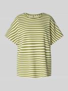 Sweatshirt met geribde ronde hals, model 'BARNI'