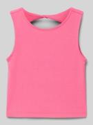Slim fit tanktop met cut-out aan de achterkant