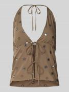 Halter met vetersluiting, model 'Genas'