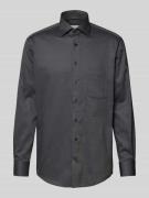 Modern fit zakelijk overhemd met kentkraag