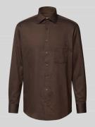 Modern fit zakelijk overhemd met kentkraag