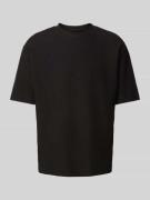 T-shirt met structuurmotief