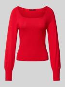 Gebreide pullover met ballonmouwen