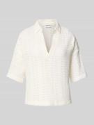 T-shirt met broderie anglaise