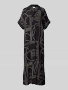 Midi-jurk met overhemdkraag