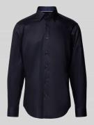 Regular fit zakelijk overhemd van puur katoen