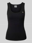 Tanktop met labeldetail
