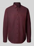 Regular fit zakelijk overhemd met kentkraag