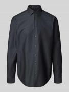 Regular fit zakelijk overhemd met kentkraag