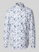 Slim fit zakelijk overhemd met haaikraag