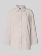 Regular fit blouse van viscose met 3/4-mouwen