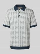 Regular fit poloshirt met structuurmotief, model 'JUDE'