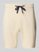 Regular fit sweatshorts met tunnelkoord