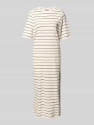 Loose fit midi-jurk van fijnrib, model 'XELINAA'