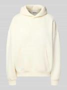 Hoodie met extra brede schouders en kangoeroezak