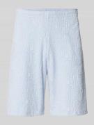 Short met structuurmotief en elastische band