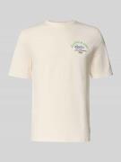T-shirt met labelprint