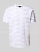 T-shirt met labelprints, model 'DISTORTA'