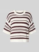 Gebreide pullover met 1/2-mouwen, model 'Hannalie'